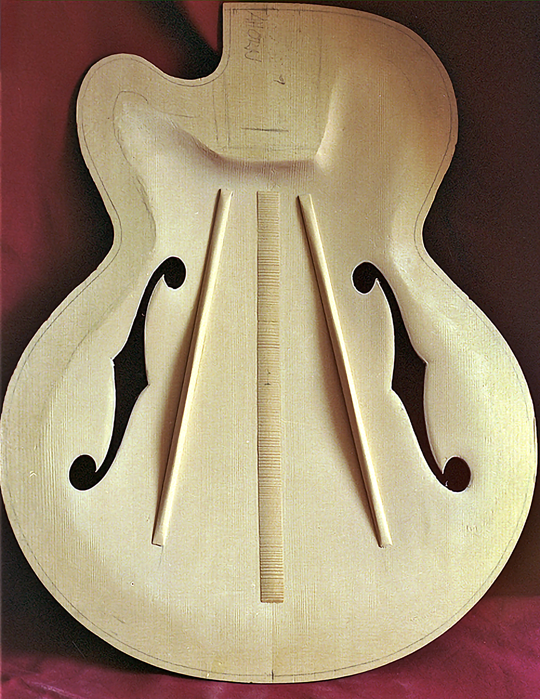 Gitarrendecke mit Bebalkung im Rohbau